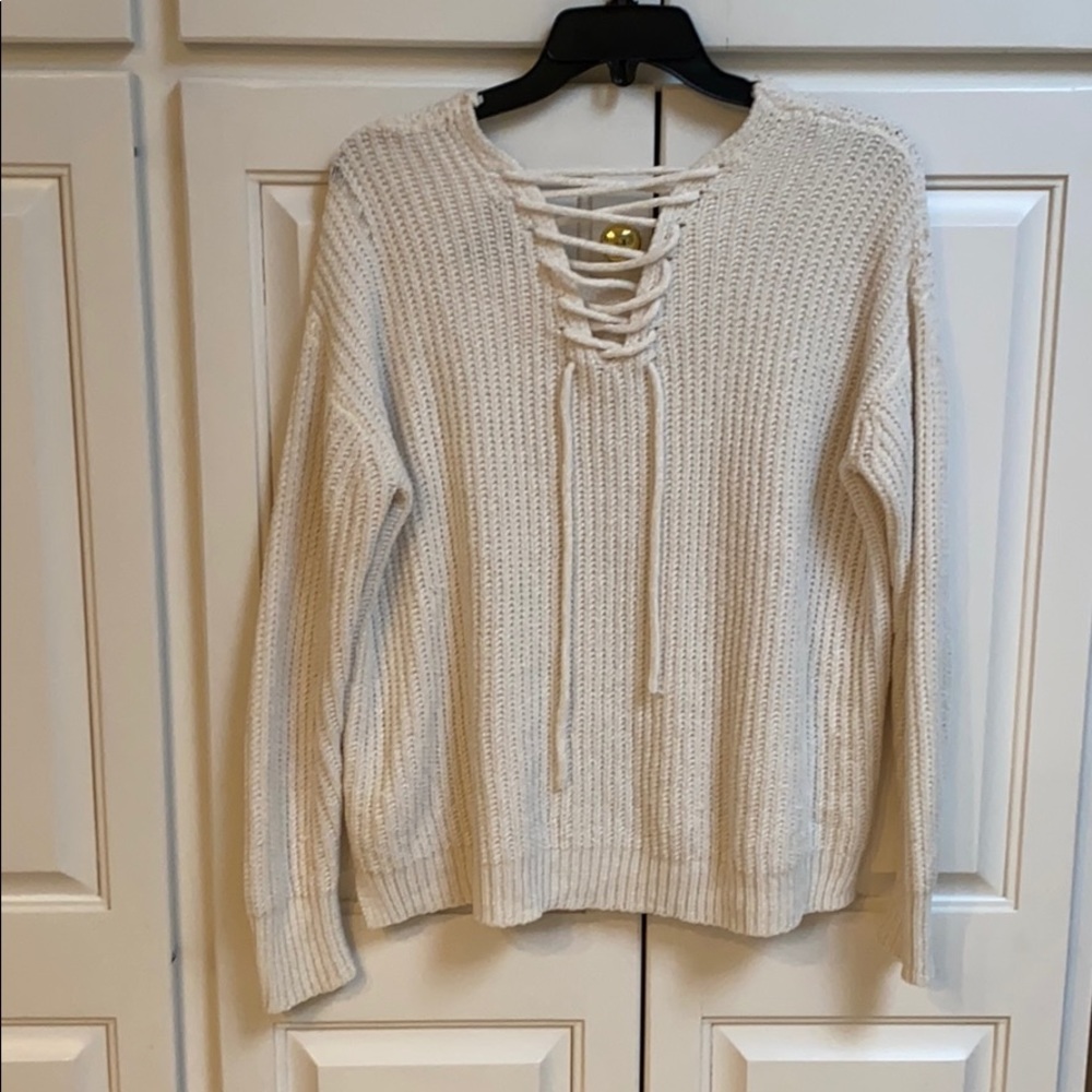Spring+Mercer off white sweater - Picture 3 of 4